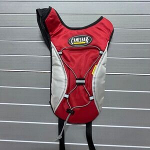 Camelbak Hydrobak Hydration Pack‎ Red Silver Running Hiking Cycling